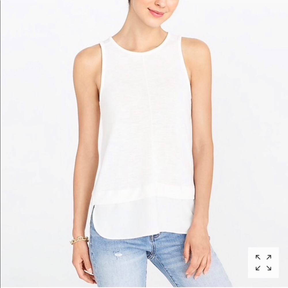 LAST CHANCE! JCrew Drapey Tank Top with Silky Hem